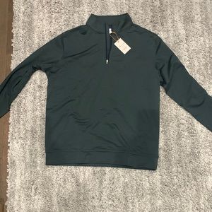 NWT Peter Millar Perth Mélange Performance Quarter-Zip